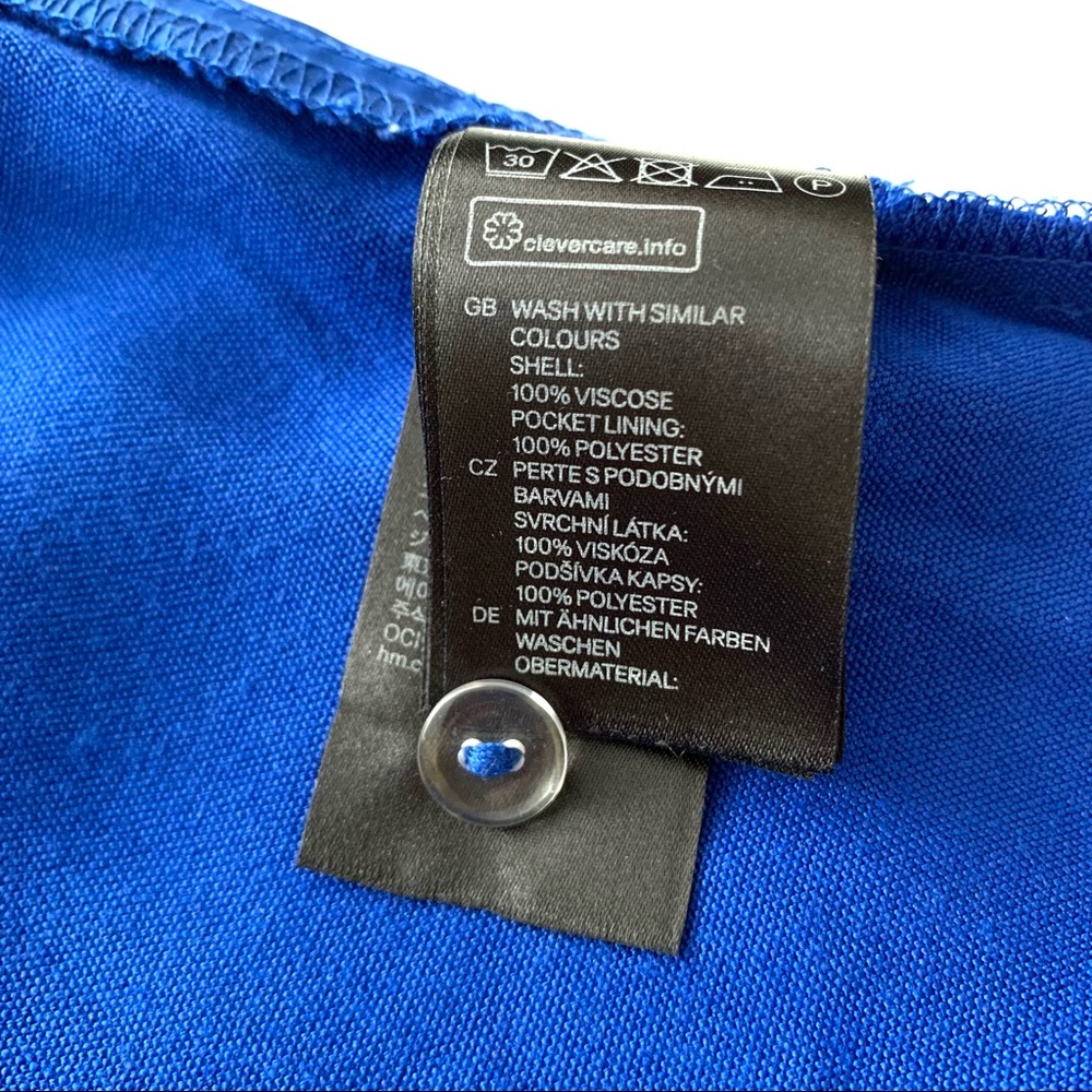 H&M Royal Blue Soft Comfy Lightweight Work Pants Size 6 - Picture 12 of 14